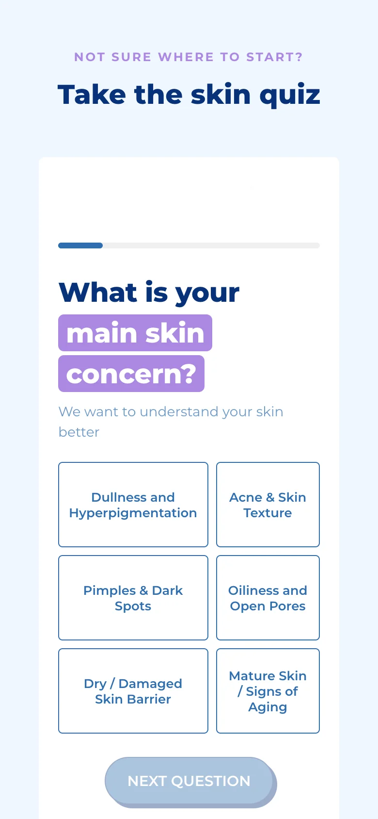 The same quiz on a phone