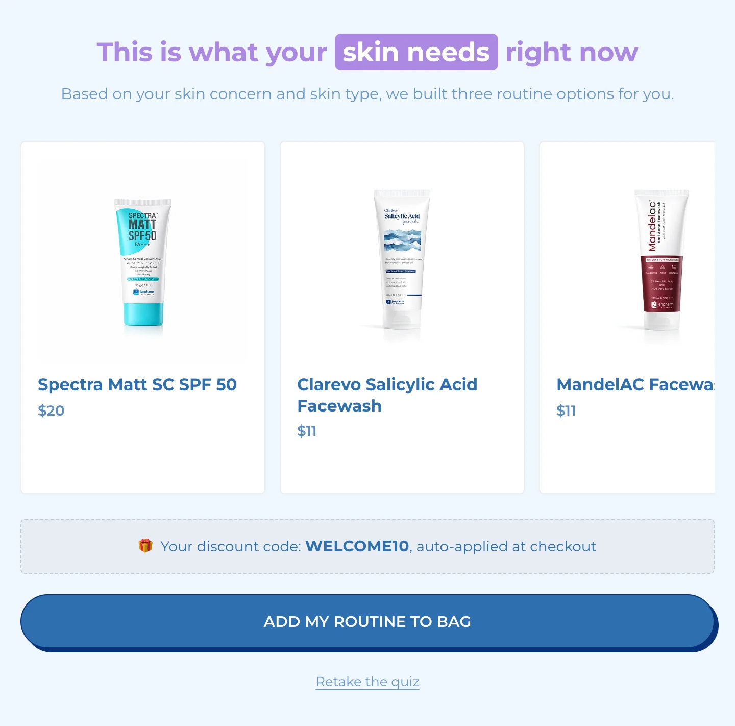 The Carousel layout on the store